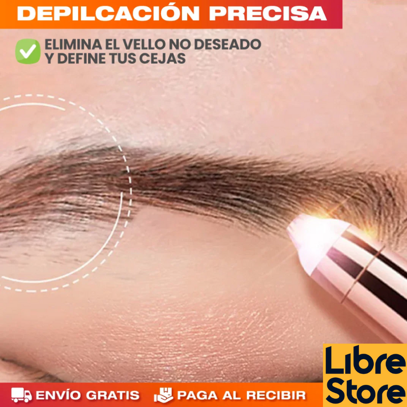 DEPILADOR DE CEJAS ELÉCTRICA PORTÁTIL 2X1 - 63% OFF