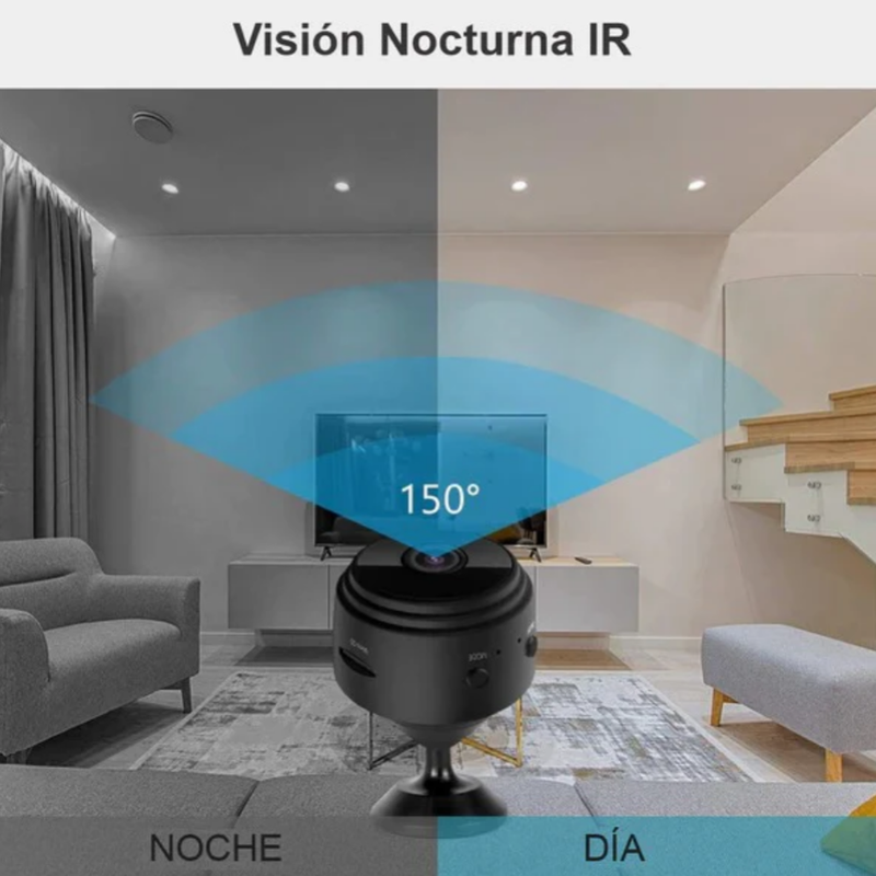 MINI CÁMARA DE SEGURIDAD Y ESPIA WIFI - 65% OFF
